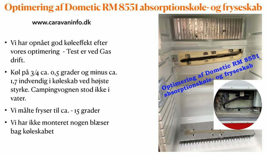 Optimering Dometic RM 8551