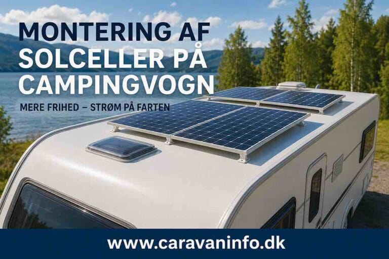 Montering af Solceller på Campingvogn
