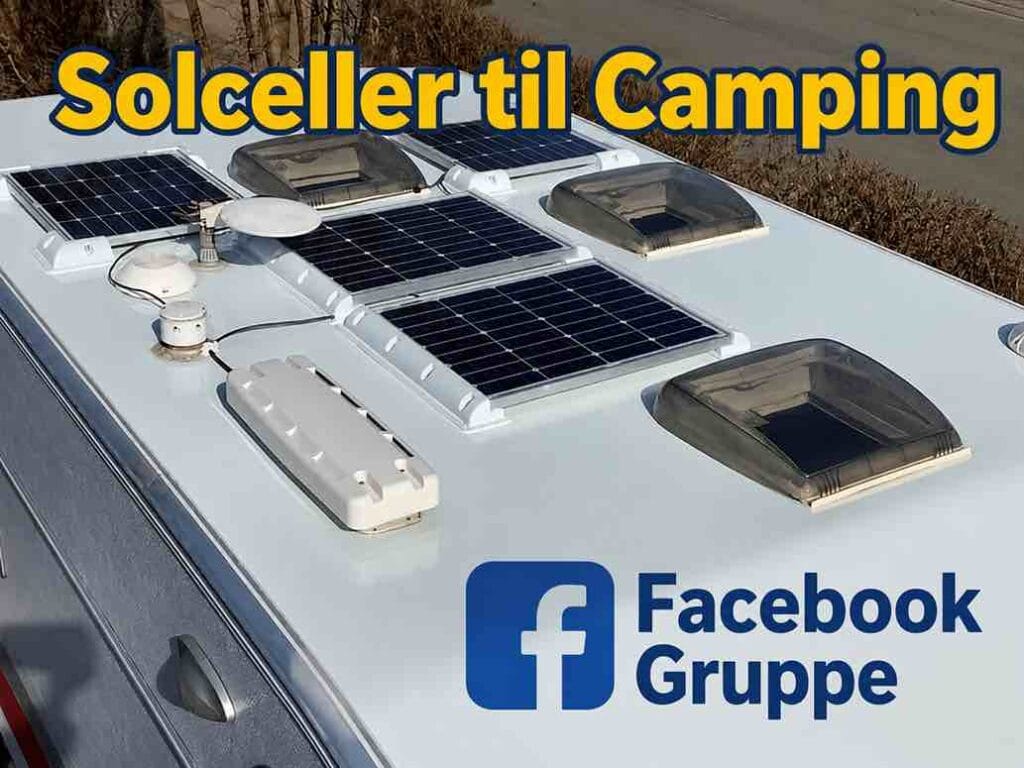 Solceller til camping Facebook Gruppe