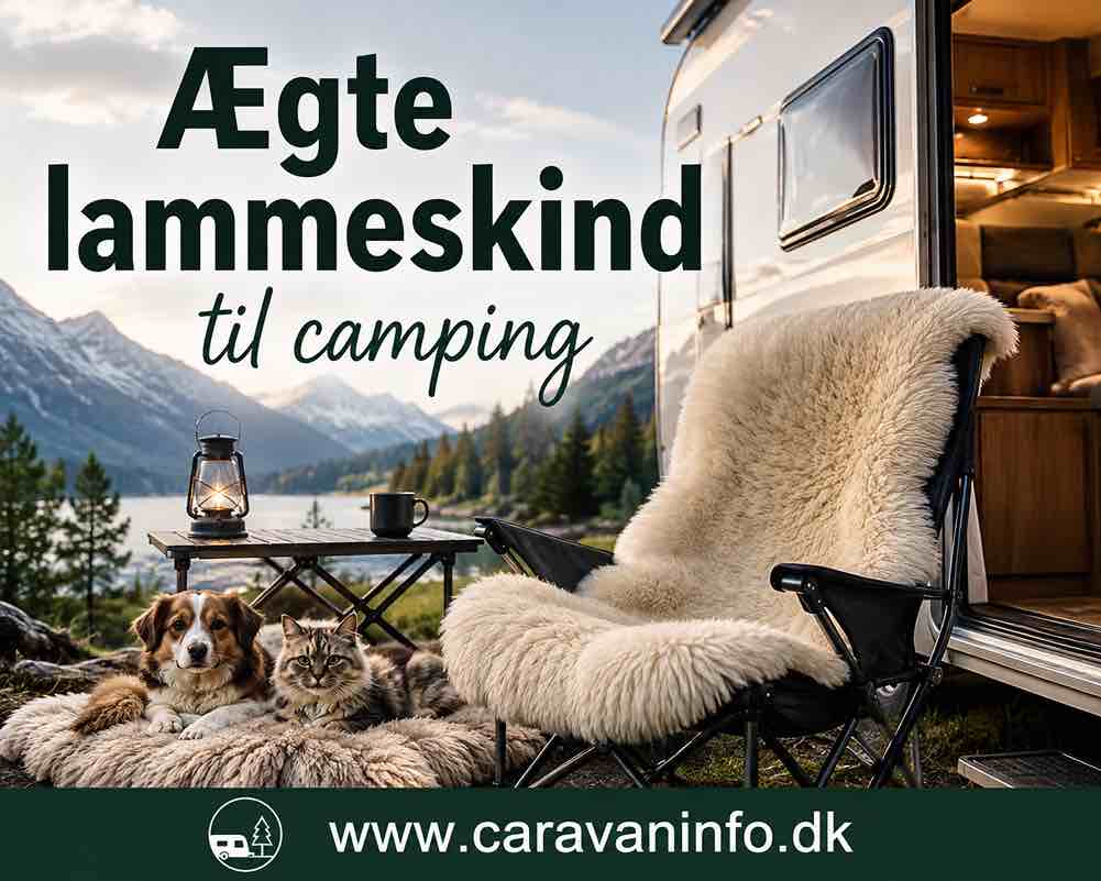 Ægte lammeskind til camping